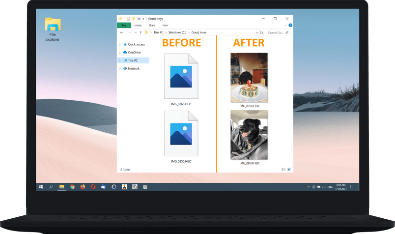 View and open HEIC photos on your Windows PC