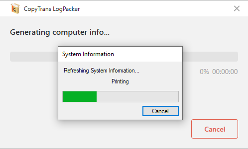 logpacker doing its job collecting files