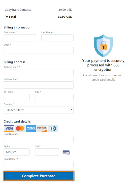 Enter your account credentials