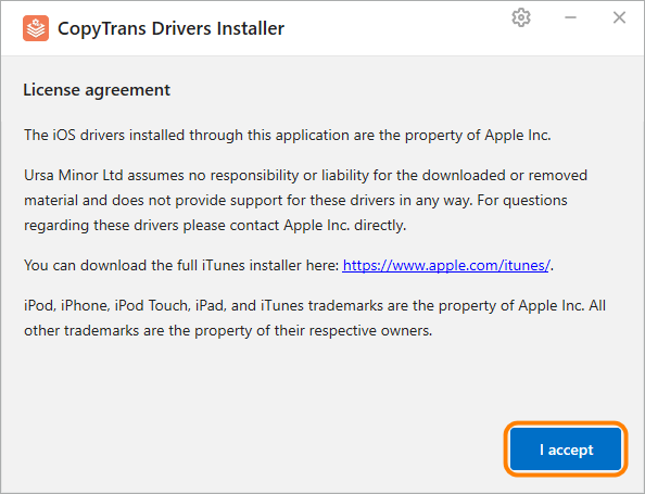 ctdi license agreement ios drivers