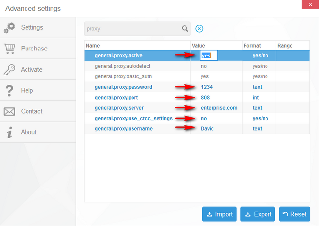 change proxy settings in CopyTrans