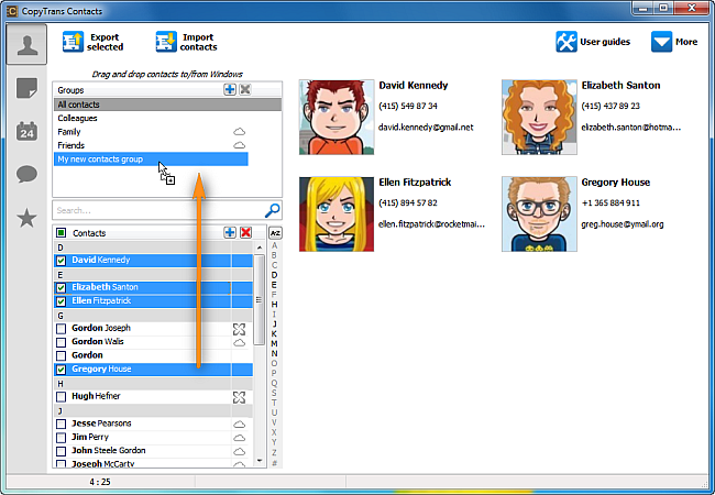 how to edit iphone contacts on pc