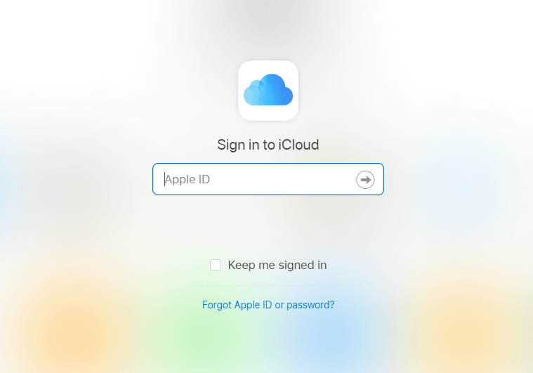 enter your Apple ID and a password