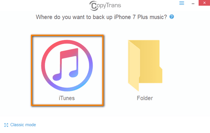 Transfer music to iTunes with CopyTrans
