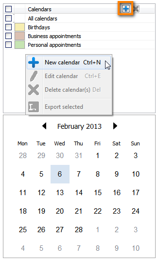 add new iphone calendar from pc