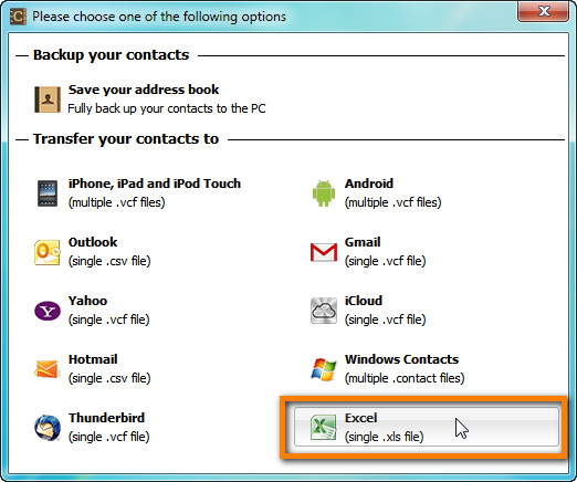 how to print iphone contacts list