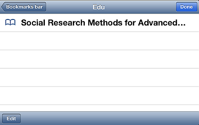 edit iphone bookmarks