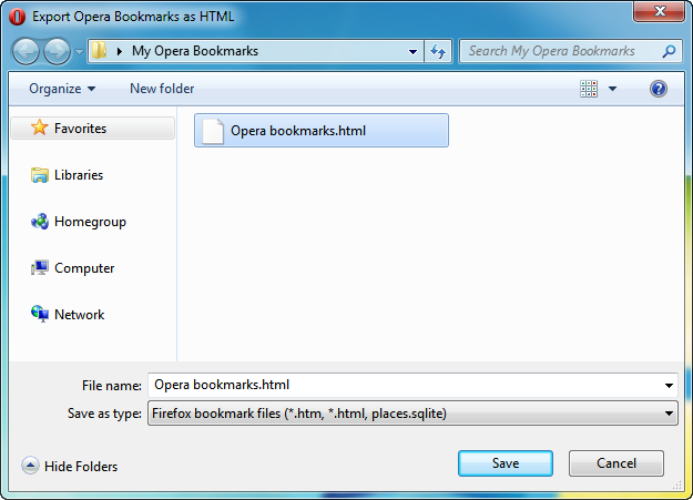 export opera bookmarks to iphone