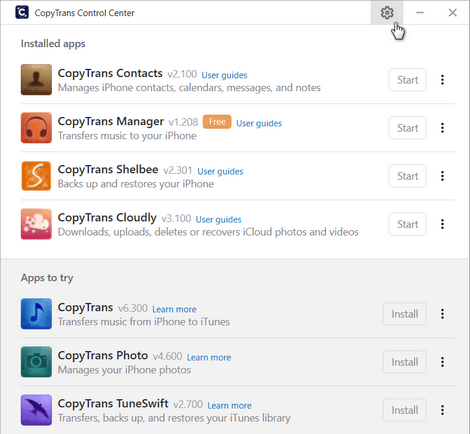 open settings ctcc