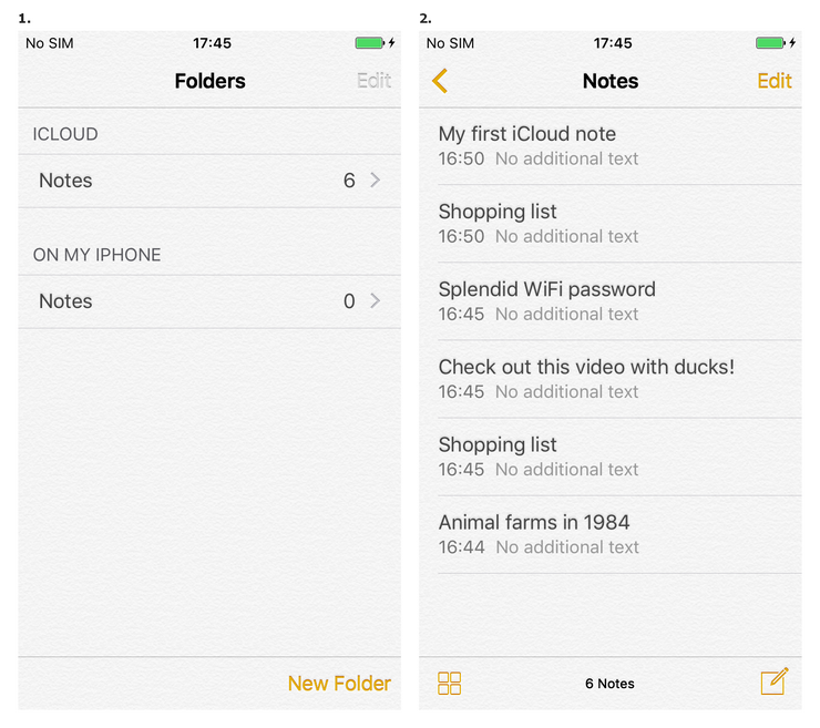 notes icloud