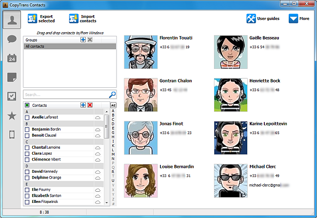 Merge icloud contacts and gmail contacts