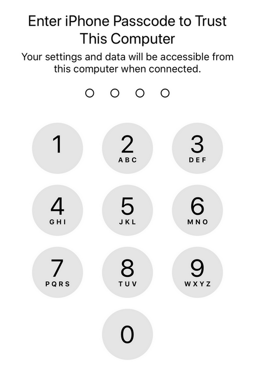 How to unlock iPhone and trust computer?