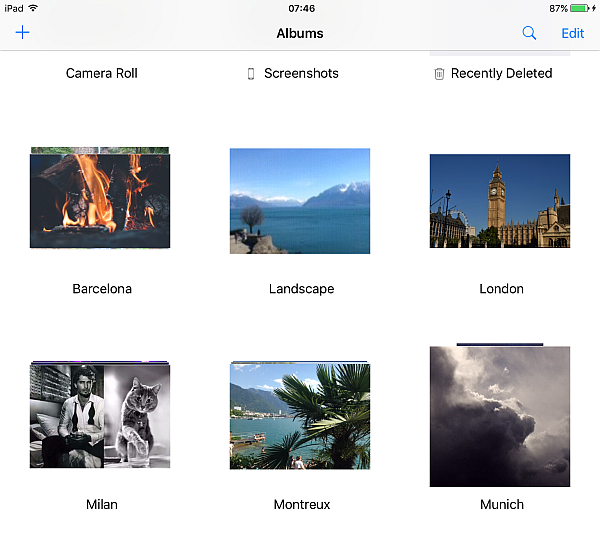 How to sort and organize iPad photos?