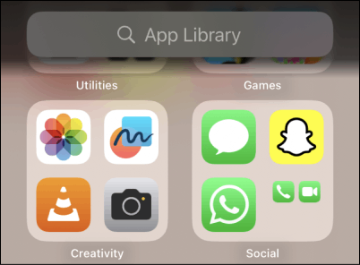 iPhone App Library 