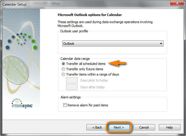 blackberry desktop microsoft outlook options for calendar