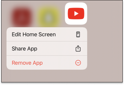Home screen edition en iPhone