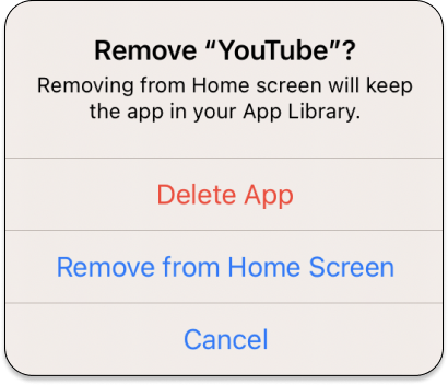 Remove app from iPhone