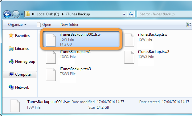 where does fbackup file