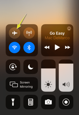how to disable an airplane mode 2
