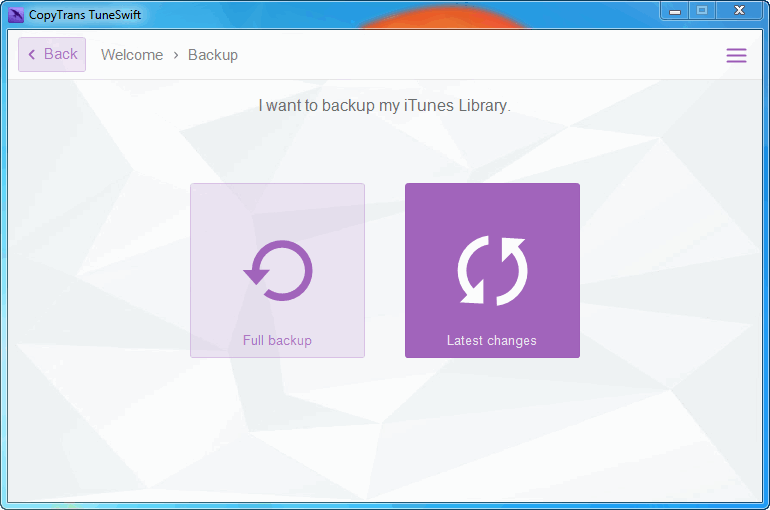 latest changes button in copytrans tuneswift program window