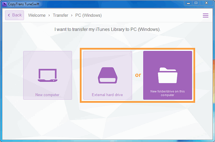 move itunes library to another drive on this computer