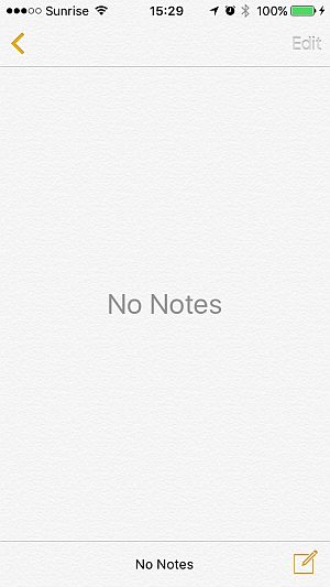 iphone notes in ios 9