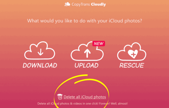 delete with cloudly