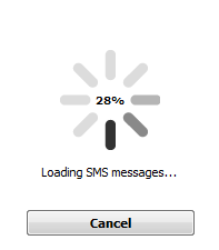 Stand by until the messages will load