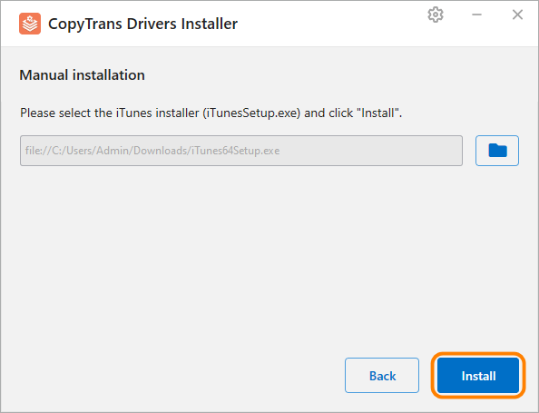 ctdi start installing drivers manually