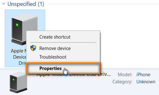 My iPhone, iPod touch, iPad is not recognized or detected as a camera by Windows 10