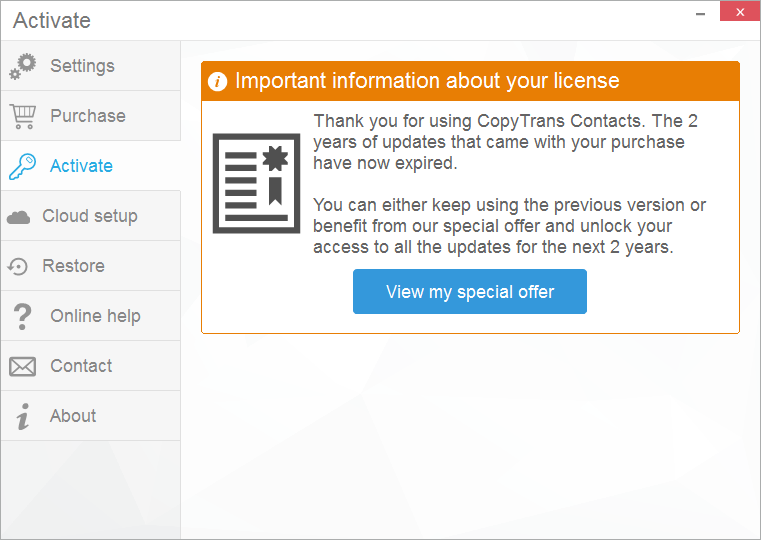 copytrans contacts activation key copytrans contacts activation key