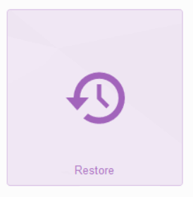 Click on the Restore button