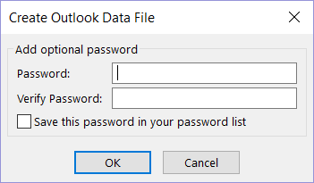 Add a password (optional)