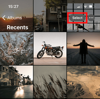 Select iPhone photos