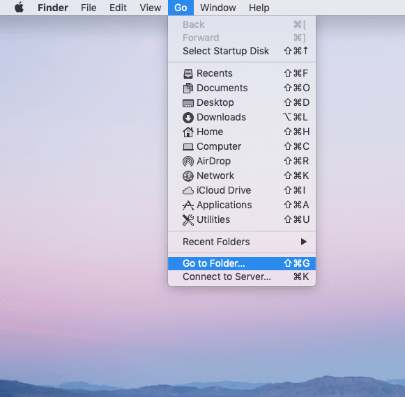 how to find backups on mac step one
