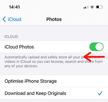 how to get pictures from icloud via iphone