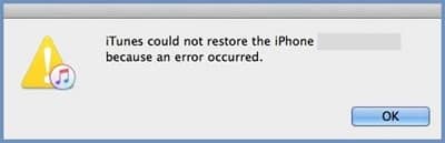 itunes could not restore the iphone because an error occurred