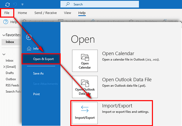 how to export contacts from outlook