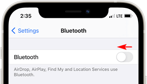 How to disable Bluetooth on iPhone