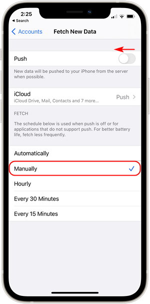 How to turn off push notifications