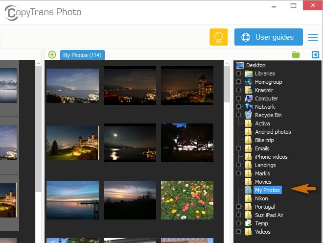 import photos from PC to iPhone