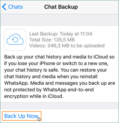 How to backup WhatsApp on your iCloud