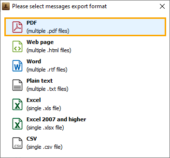 Message, PDF