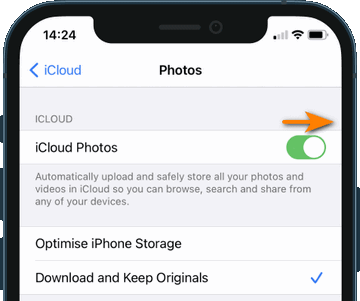 How to transfer photos from iPhone to iPhone using iCloud