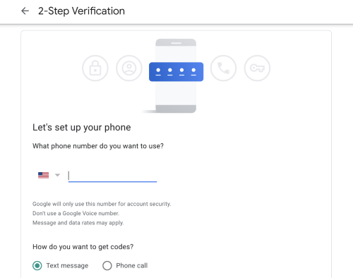 set your iPhone number as a verification
