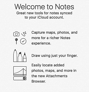 iPhone Notes synced with iCloud