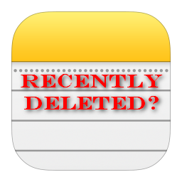 iphone deleted notes logo