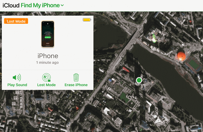 Find my iphone last location on map