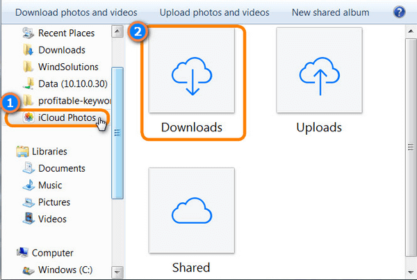 how to download pictures from icloud