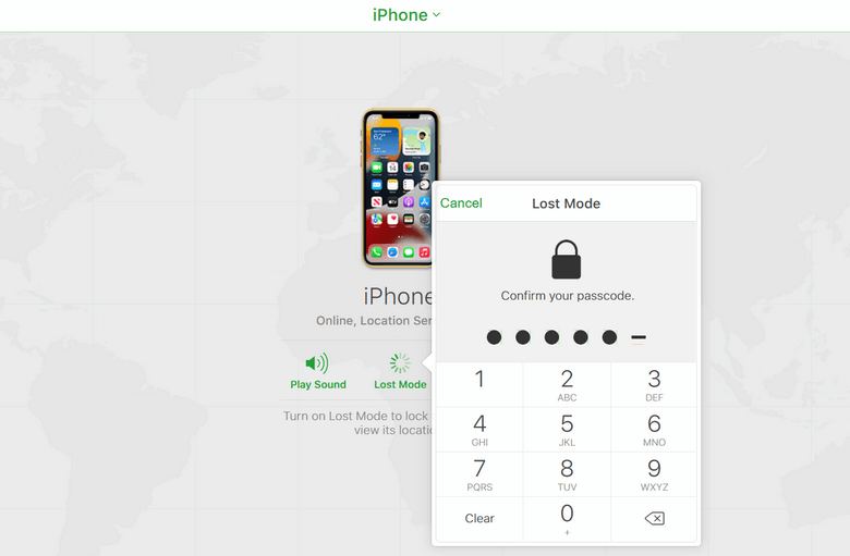 how do you turn off find my iphone online